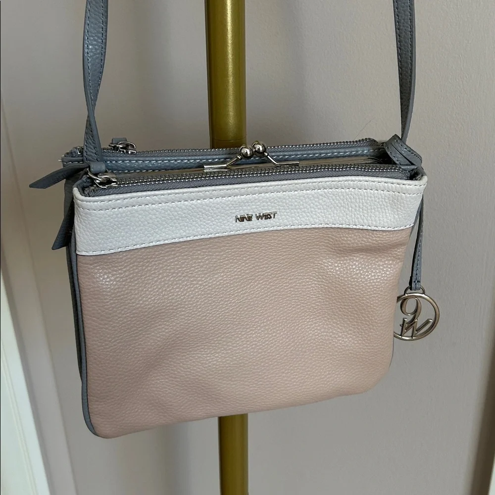 Nine West Faux Leather Crossbody Bag Kisslock